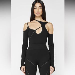 NWT Manière De Voir Asymmetrical Bodysuit